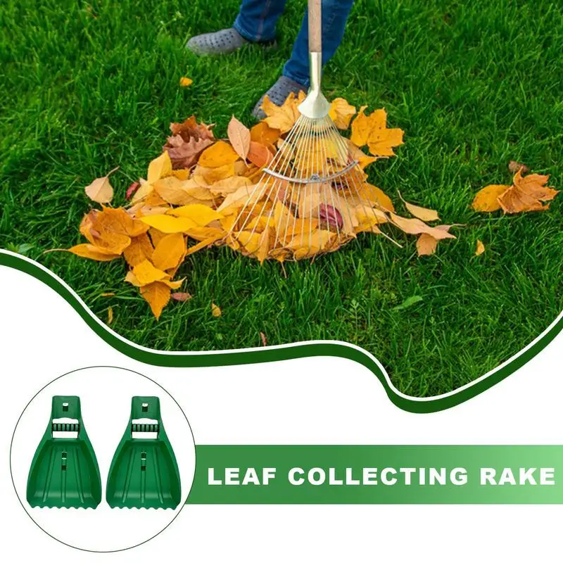 Leaf Scoops Hand Rakes Scoop Hand Rake Leaf Grabber Ergonomic Gardening Tools Cleaning Supplies Scooper for Fast Lawn Grass