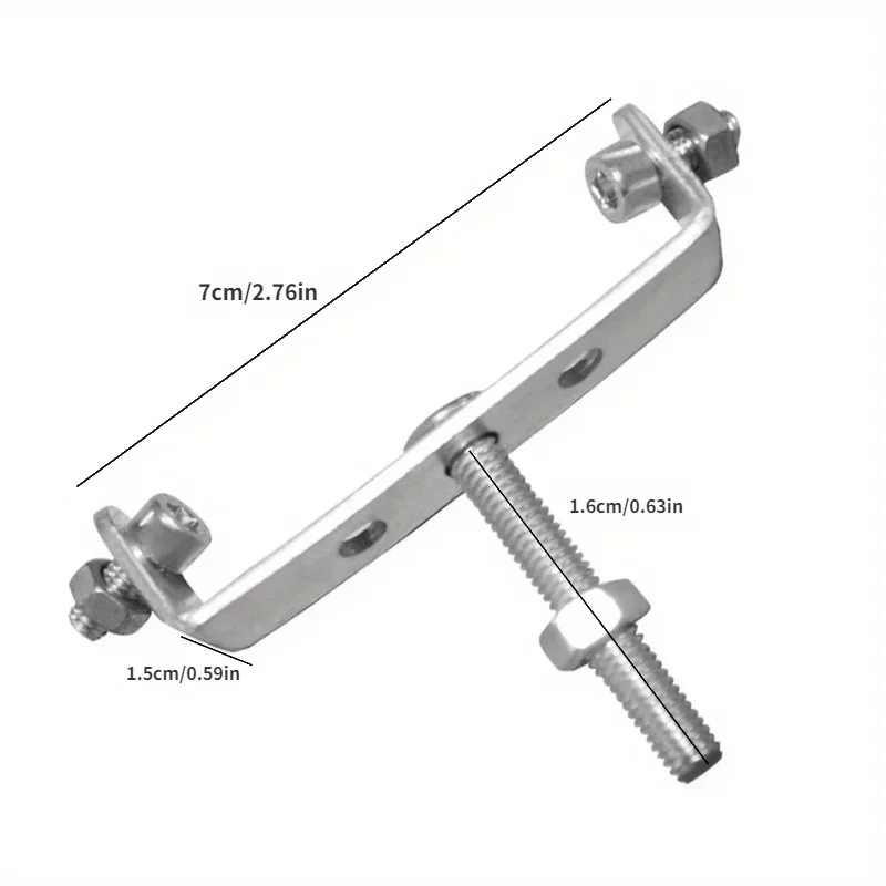 1/6Pcs Bicycle Rear Shelf Convert Rear Pannier Racks Connector Seatpost Adapter for Bike Rack Mount Conversion