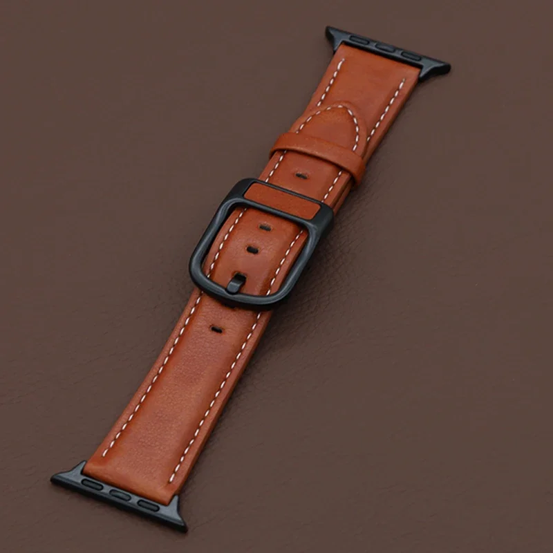 PU Leather strap For Apple watch band 44mm 45mm 41mm thumbnail 9