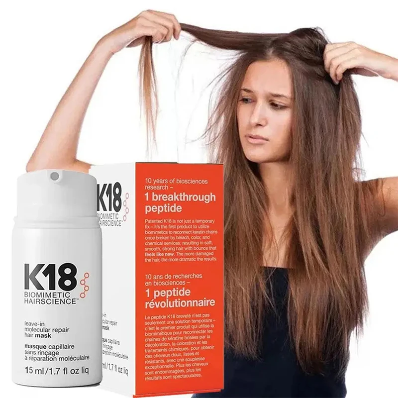 50ML K18 Leave-In Molecular Repair Hair Mask Softens Restores Damaged Hair Deep Keratin Treatment Scalp Care hair mask