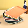 Rectangular Pallet Nordic Plastic Food Serving Tray Multiple Colors Storage Tray Household Kitchen Fruit Dessert Tray 5
