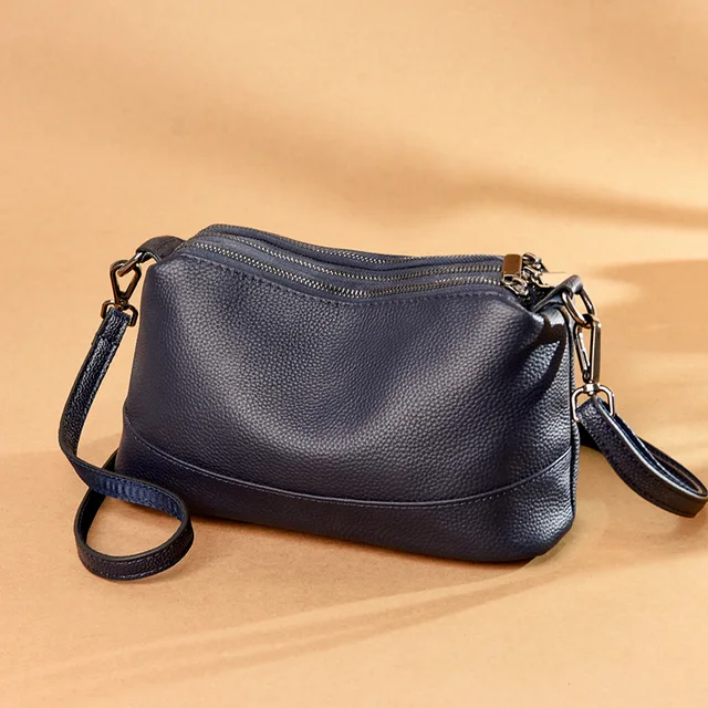 New Fashion Women Genuine Leather Handbags Women's bags Designer Female Shoulder Bags Luxury Brand Cowhide Ladies Messenger Bag 4