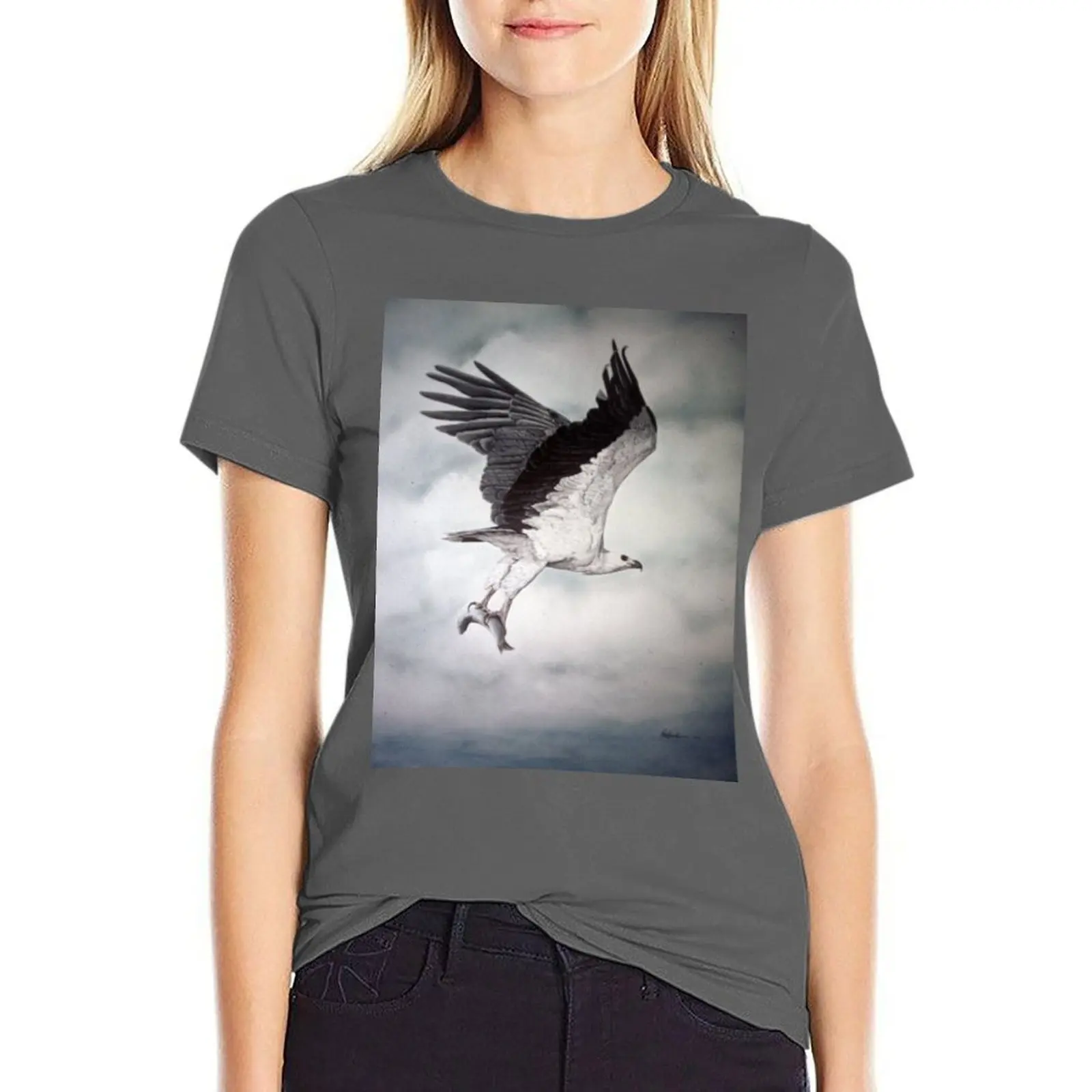 White-bellied Sea-Eagle (Haliaeetus leucogaster) 2 T-shirt summer top tshirts for Women