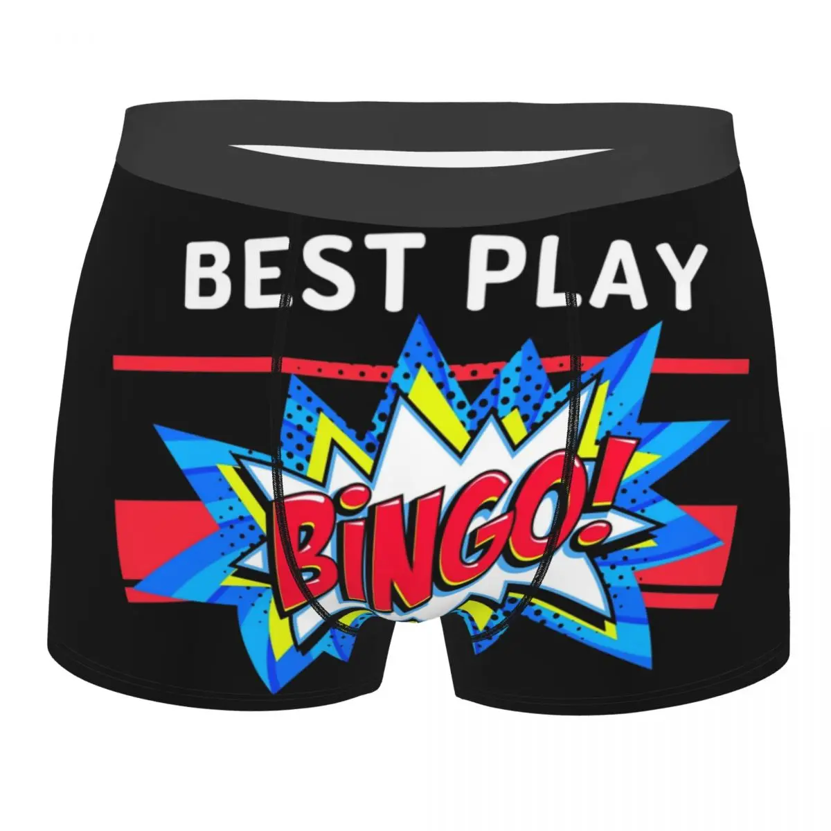 

Best Play Bingo Boxer Shorts Men 3D Print Male Stretch Paper Game Underwear Panties Briefs