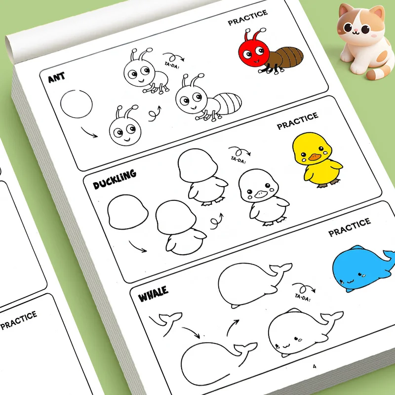Come disegnare tutto per bambini: disegni passo dopo passo di animali carini, veicoli, mostri, robot, cibo, regali e molto altro!