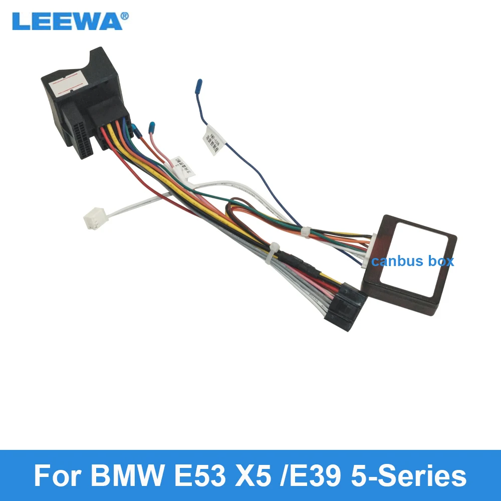 

Автомобильная аудиосистема LEEWA, 16 контактов, жгут проводов, кабель для BMW E53 X5 (01-05)/BMW E39 5-Series (01-04), стереопровод для установки