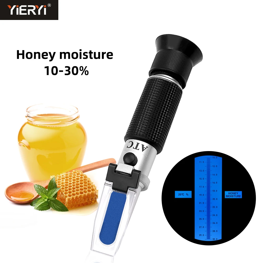 Yieryi Handheld Honey Moisture Meter 1030 Honey Water Refractometer