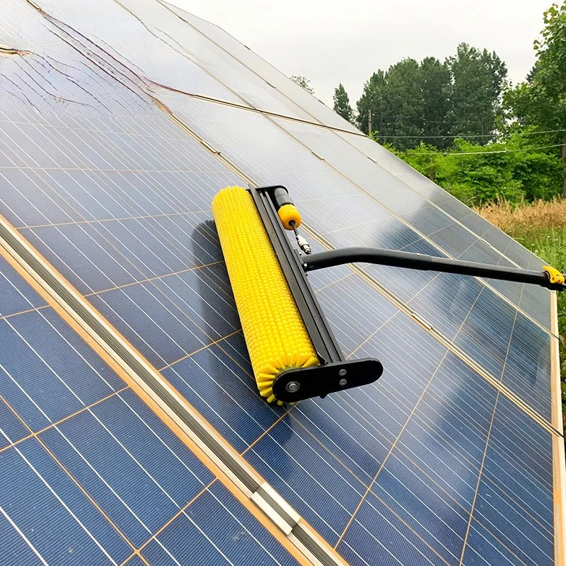 

Solar Panel Cleaning Washing Machine Automatic Brush With Roller Brush cleaning