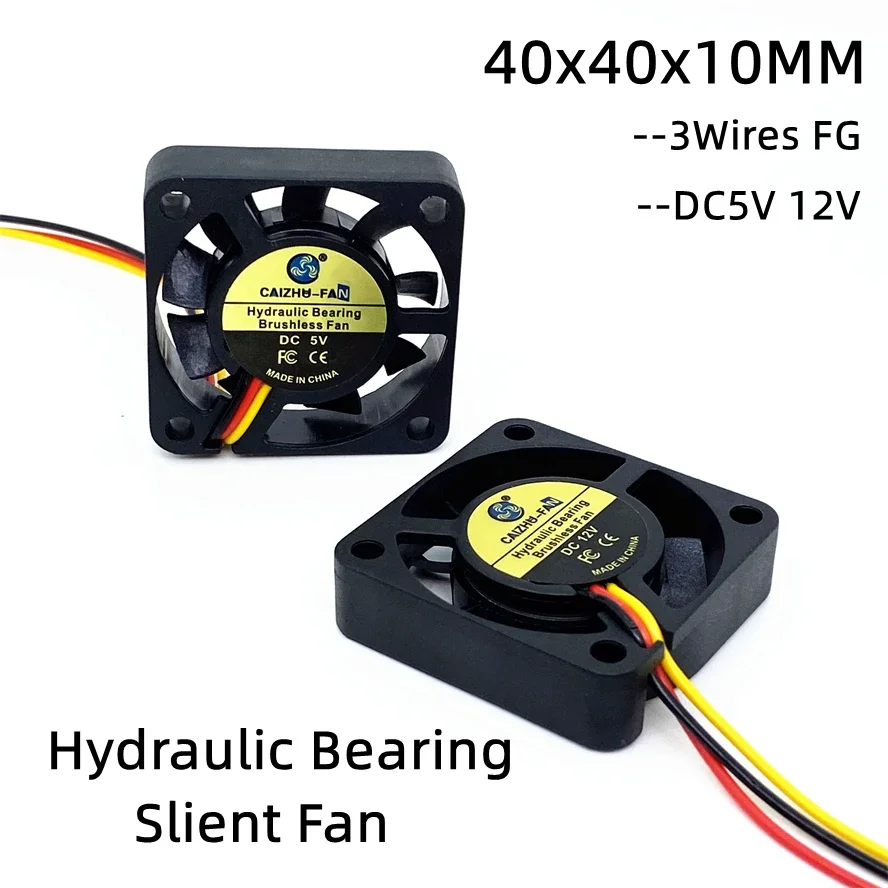 

DC5V 12V 24V Hydraulic Bearing 4010 40MM Fan 4CM 40*40*10mm Fan For South and North Bridge Chip 3D Printer Cooling Fan 3pin FG