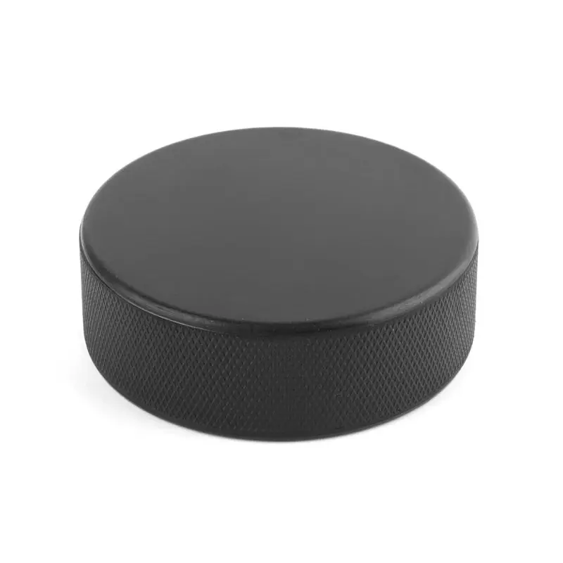 

Sports Rubber Ice Hockey Ball Competition Exercise Puck Diamond Grade Black