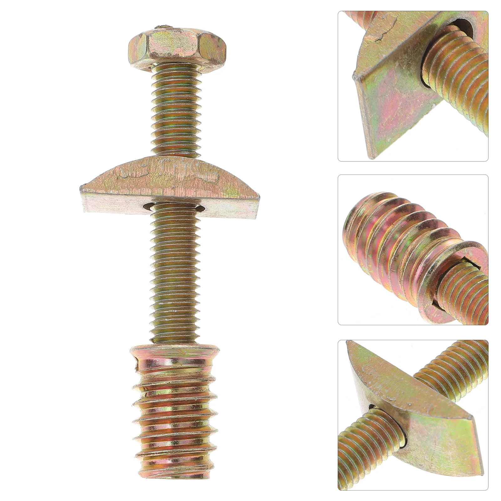 

8 Sets Furniture Threaded Bolt Set Universal Headboard Parts for Beds Cribs