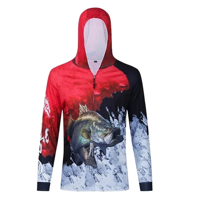 Hooded Anti-UV Long Sleeve Clothes Tops Sportswear fishing shirts