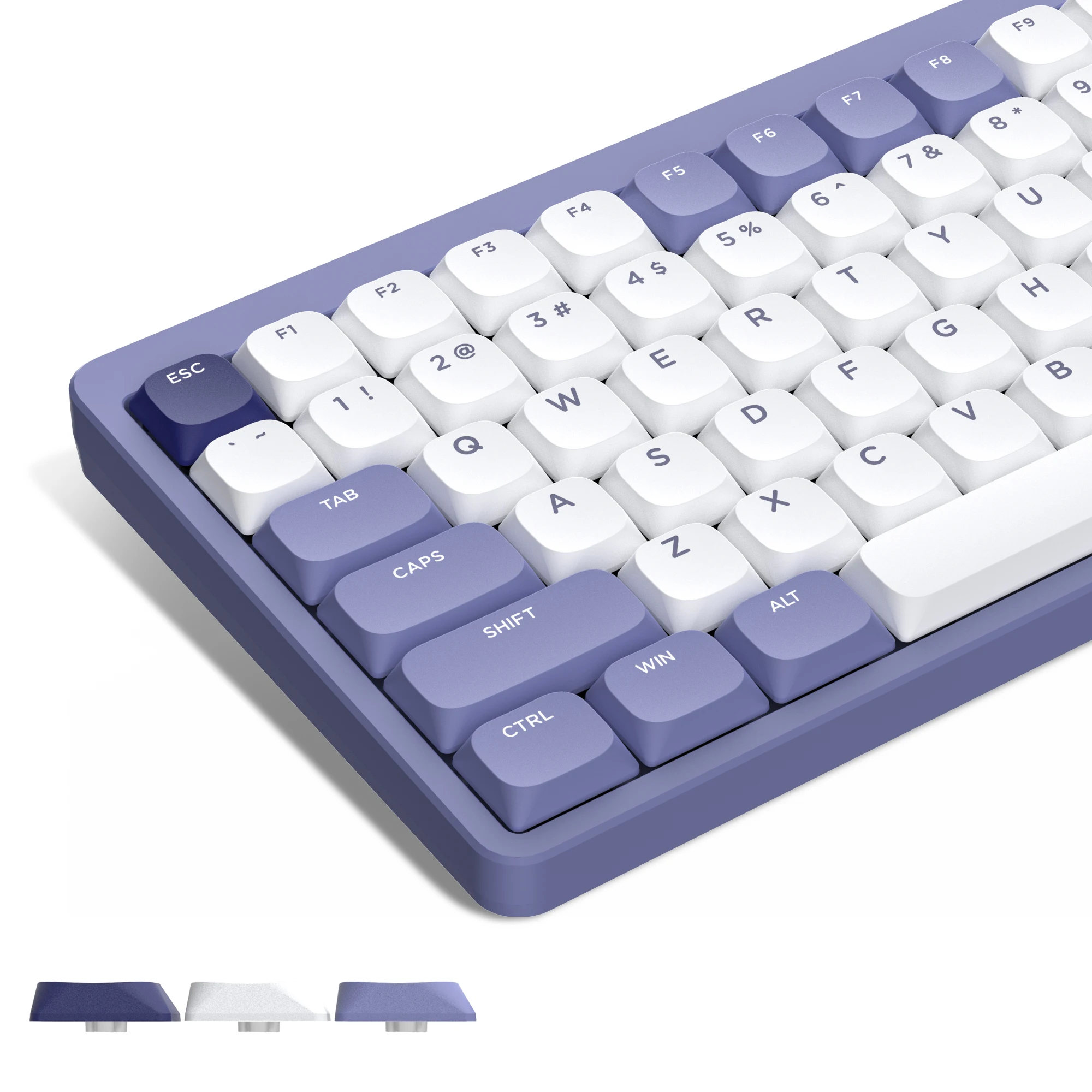 Custom Low Profile Pbt Keycaps Conjunto Completo para Gateron Cherry mx Switches Teclado Mecânico Gamer Double Shot 143 Chaves