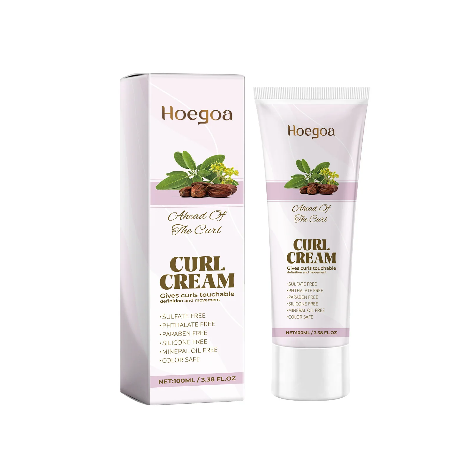 Hair Curling Cream Styling Wavy Wigs Hydrating Prevent Dryness Frizz Control Sculpting Enhance Boost Elastin Curl Defining Cream