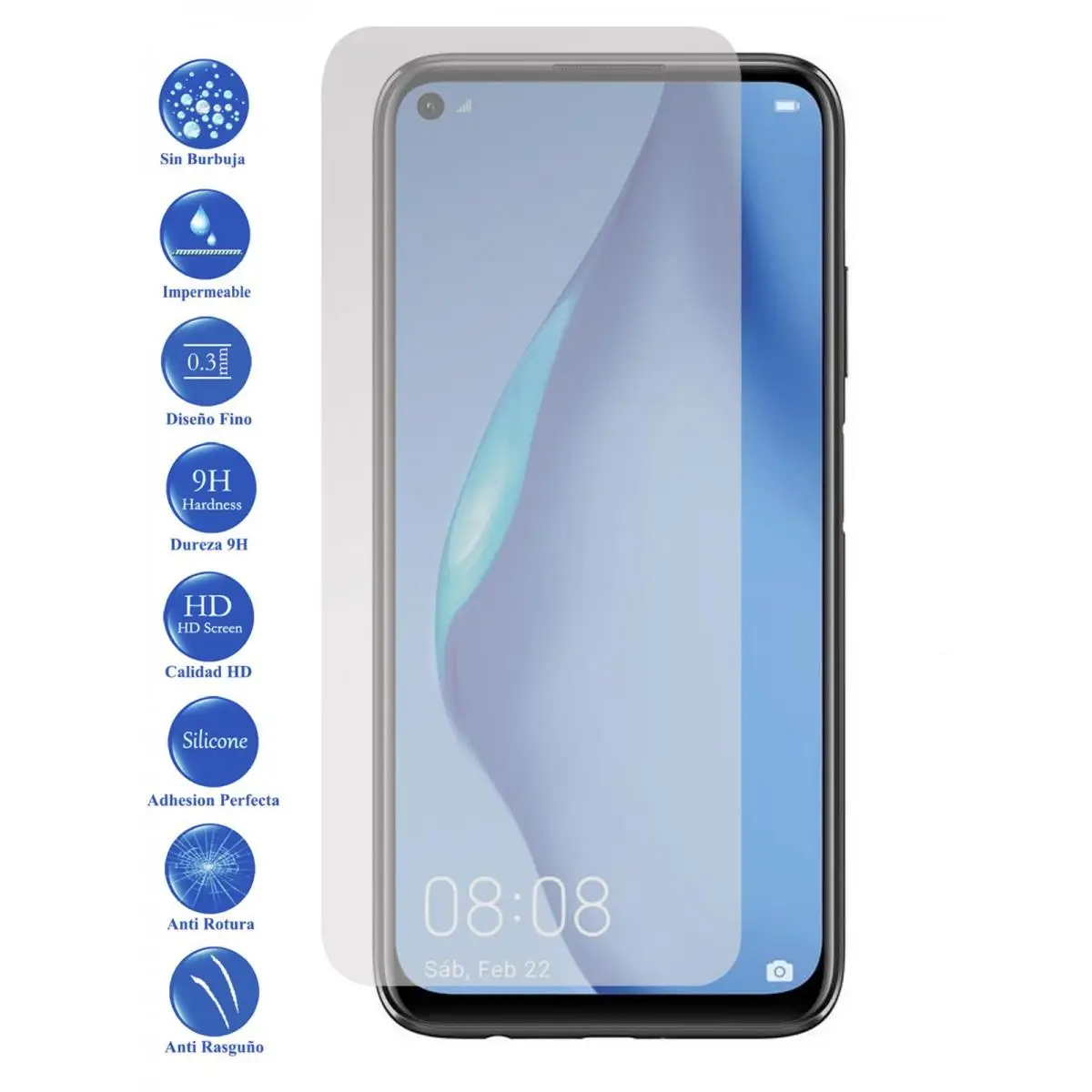 Proteggi Schermo In Vetro Temperato Huawei P40 Pro 9H Per Movil - Todotumovil