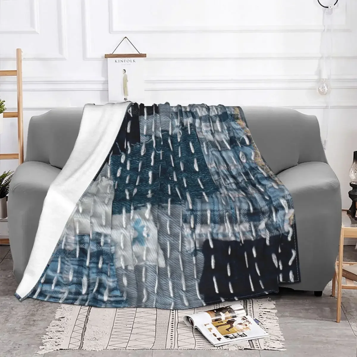 Jean Boro Sashiko ���� ���, ���� ��� ��ġ��ũ, �޴�� ���� �� ���ο� ���, ħ�� �ڵ��� ���� �̺�