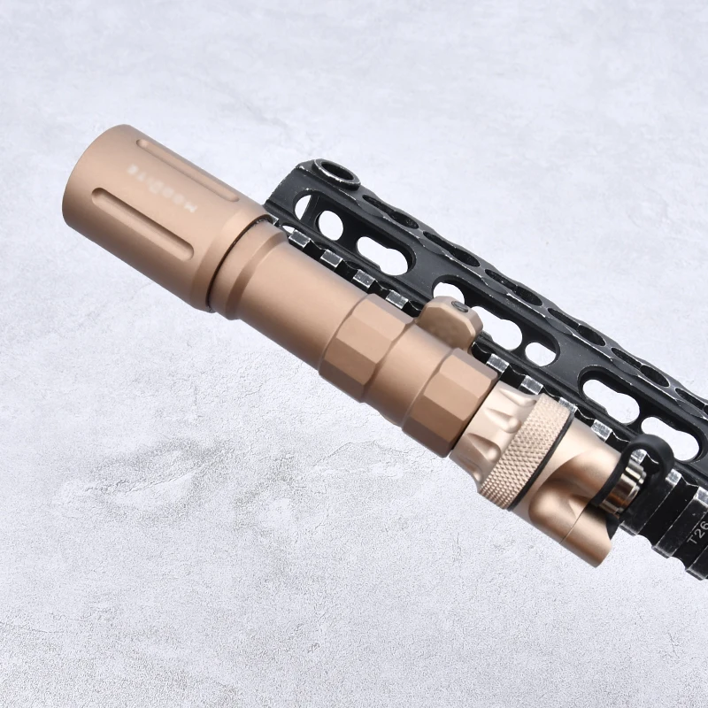 Tacitcal Airsoft Metal PLHv2 Gun Light 1300 LM With Metal Dual Function Switch High Power M-lok Keymod Picatinny Mount Hunting