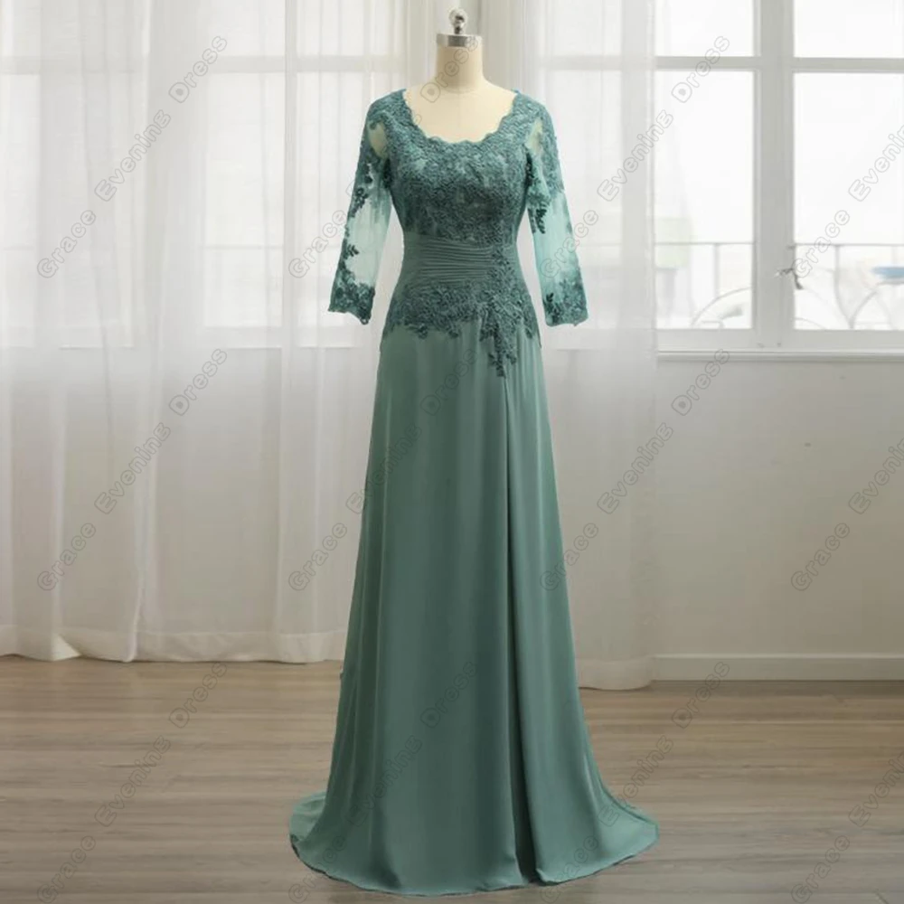 

Modern Strapless Mother of Bride Dresses for Women Three Quarter Wedding Party Dresses with Lace 2024 Summer Robe De Soirée