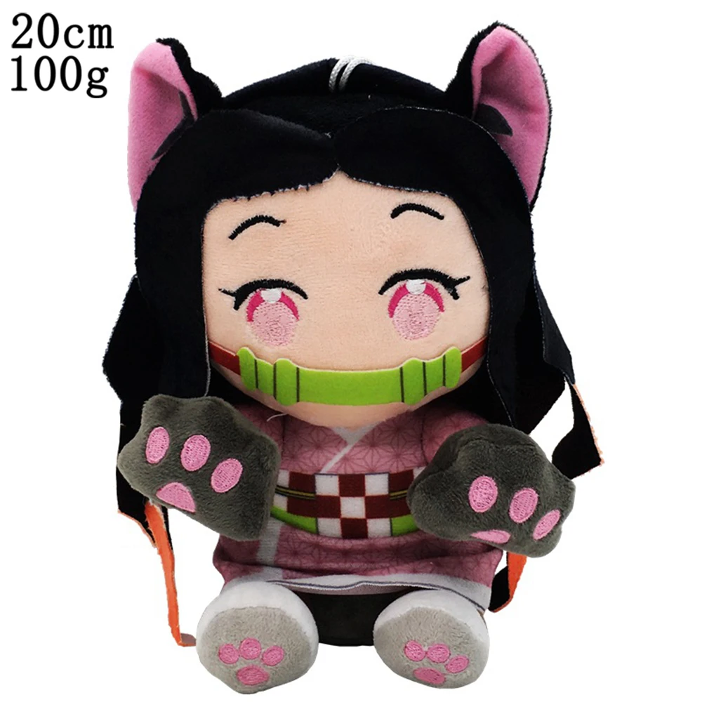 1pc 20/30cm Cartoon Demon Slayer Peluche Jouets Kawaii Kamado Tanjirou  Agatsuma Zenitsu Kamado Nezuko Poupées en peluche Bel oreiller