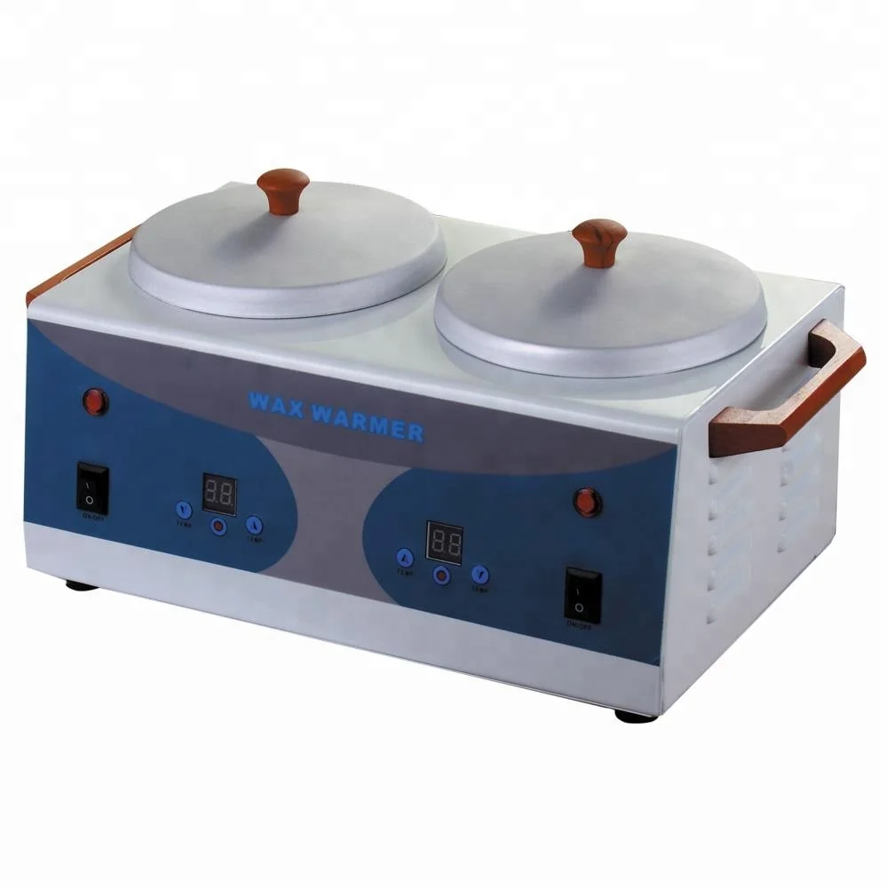 Double pot wax heater/professional depilatory wax warmer for hands and foot