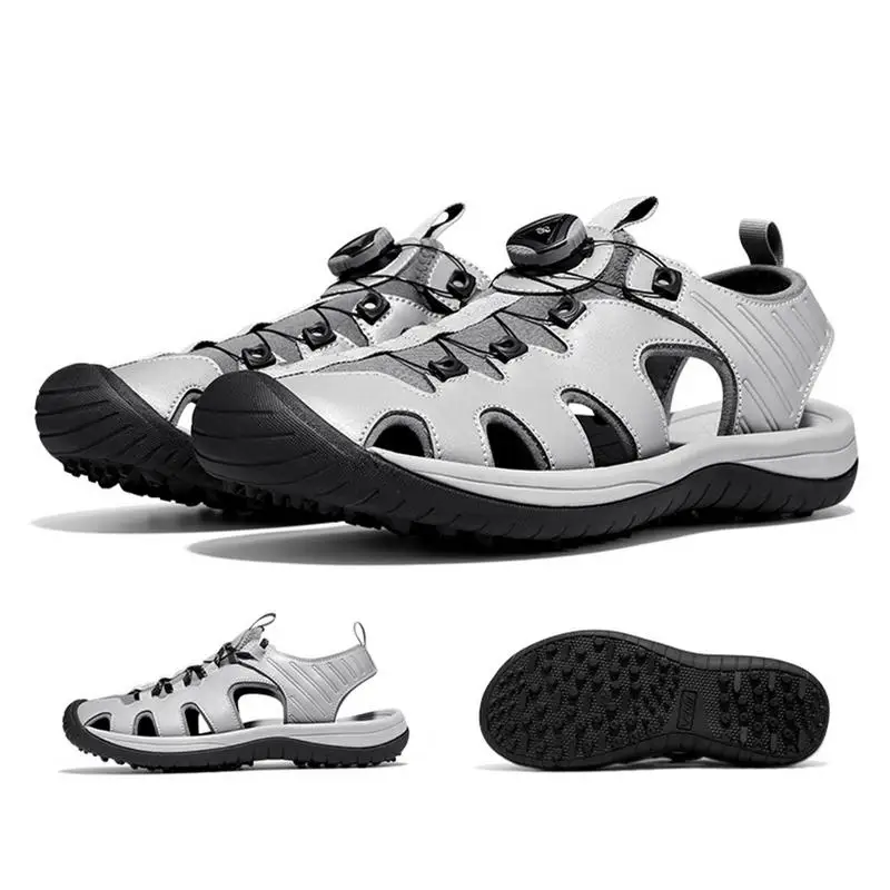 

Men's Golf Sandals For Summer Anti Slip Studs Golf Shoes Breathable Male Walking Sandals Fashion Leisure Shoes Golf Equipment