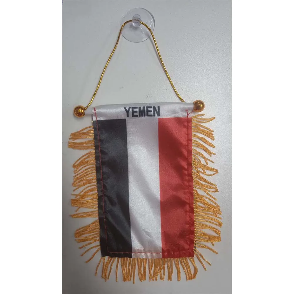 

Directly Delivery Car Window Decoration Stain Bunting Pennant Yemen Yemeni Flags