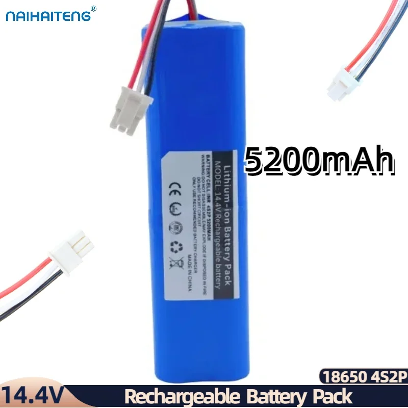 

14.4V 14.8V 5200mAh Rechargeable Li-ion Battery Pack For Blitzwolf BW VC2 Sweeping Robot Neabot Q11 New Customizable Wholesale
