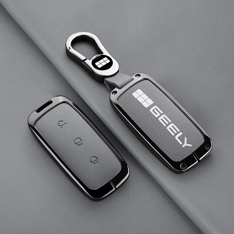 For Geely EX5 Proton e.MAS 7 Galaxy Starship 7 EM-i L7 E8 Remote KeyChain Shell Holder Accessories Car Fob Key Cover Case Set