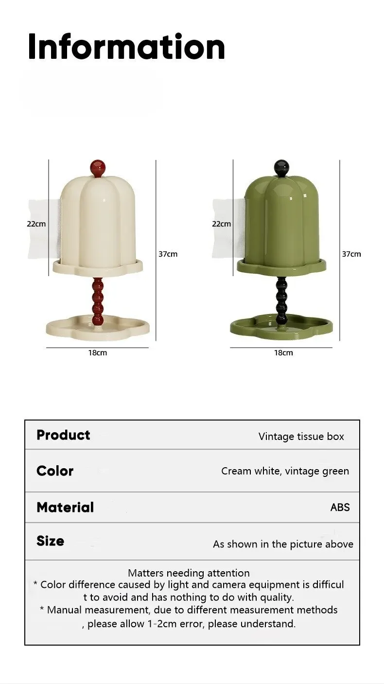 1/2Pcs Creative Retro Plastic Tissue Box Holder With Lid Desktop Organizer For Household Living Room Storage Dustproof Paper Box