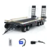 RC Metal Full Trailer 6 Axles 5 Axles for 1/8 1/10 1/12 1/14 RC Tractor Truck Excavator Crawler Car Remote Control Vehicle Model 5