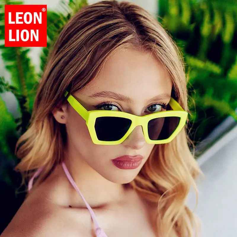 LeonLion 2023 고양이 눈 레트로 선글라스, 여성용 럭셔리 안경, 남성 브..
