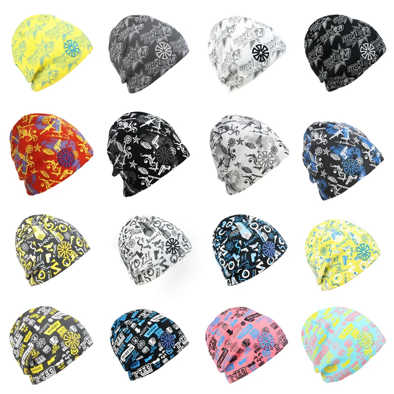 Mosodo Fashion Color Knitted Beanies Hat Winter Warm Ski Snowboard Hats Men Women Multicolor Caps Soft Elastic Cap Sport Bonnet