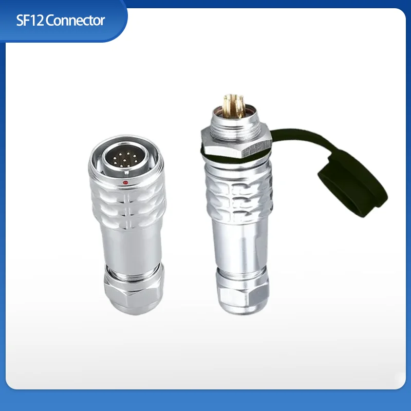 

SF12 Waterproof Connector 2 3 4 5 6 7 9Pin Male Socket Female Plug Ip67 Aviation Automotive Cable
