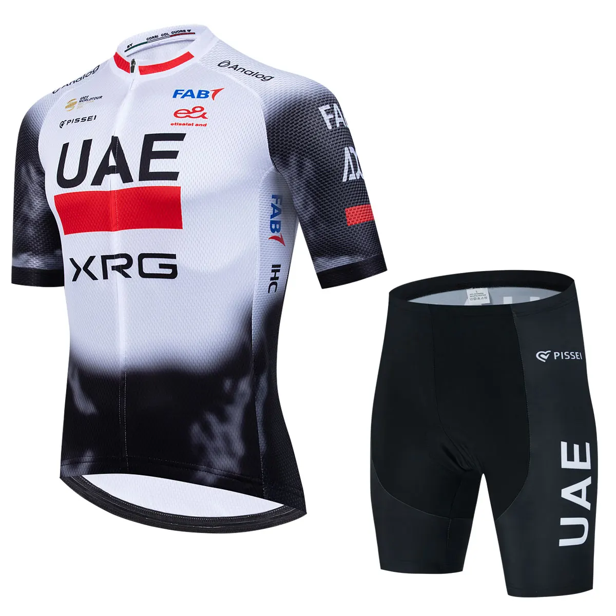 New UAE Cycling Set Men Summer Breathable MTB Bicycle Cycling Clothing Mountain Bike Wear Clothes Maillot Ropa Ciclismo