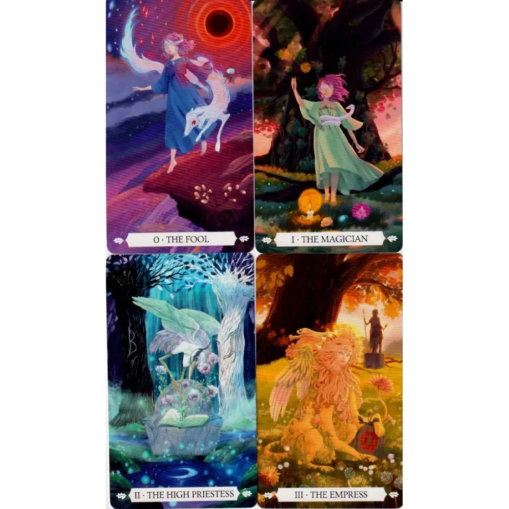 Under The Oak Tarot 10.3*6cm , Narrative Tarot Deck Mixes Real and Unreal, Fact and Fiction 78 Pcs Cards 5