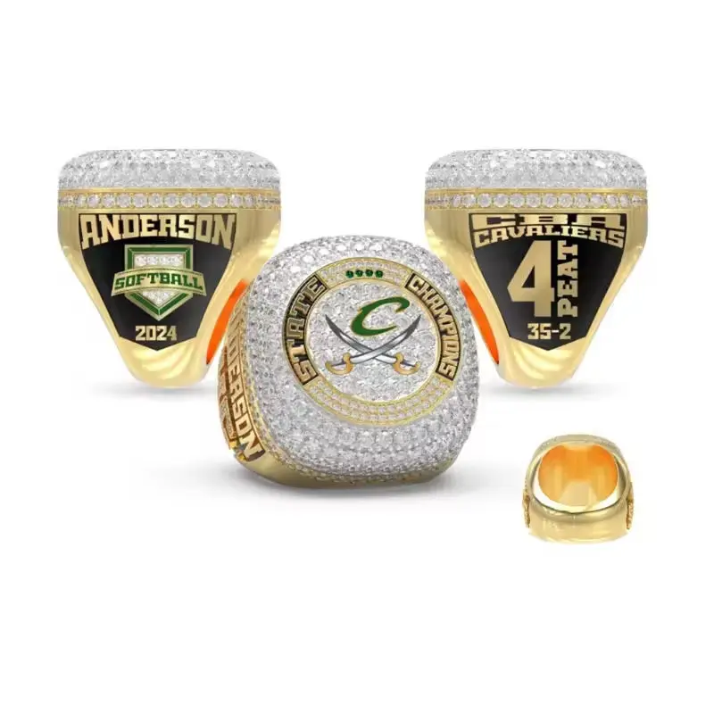 Customized rugby championship ring, personalized design championship ring, rugby commemorative ring gift