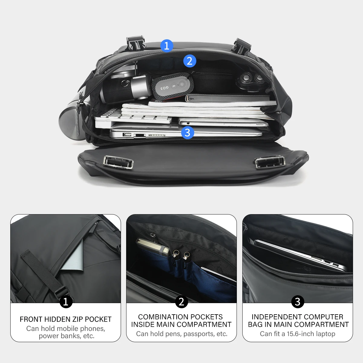 Lifetime Warranty Backpack Men Fashion Business Backpack Waterproof Travel Backpack Bag Male Schoolbag Outdoor Bags Laptop Bags 4