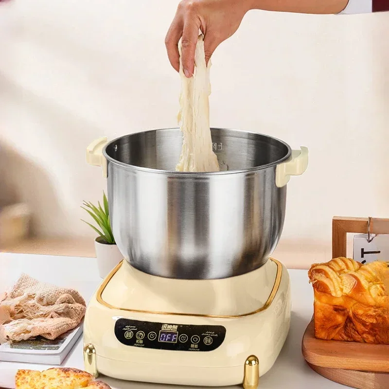 Fully automatic dough mixer household large capacity small electric dough mixer fermentation dough mixer 5