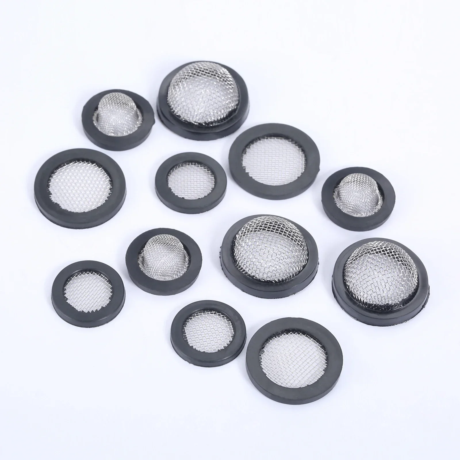 10Pcs 1/2" 3/4" O-Ring Seal Hose Gasket Rubber Washer with Net for Faucet Grommet Rubber Gasket Filter Washer Sink Strainer Tool