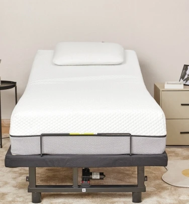 

Adjustable Bed Base Frame Head and Foot Incline Quiet Motor Twin XL Size Zero Gravity