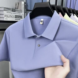 Men's 100% Cotton Polo Shirt - Summer Fashion Casual Short Sleeve, Breathable Lapel Tee in 10 Vibrant Colors, Perfect - S -fits 45 - 55kg (Oxford Blue)