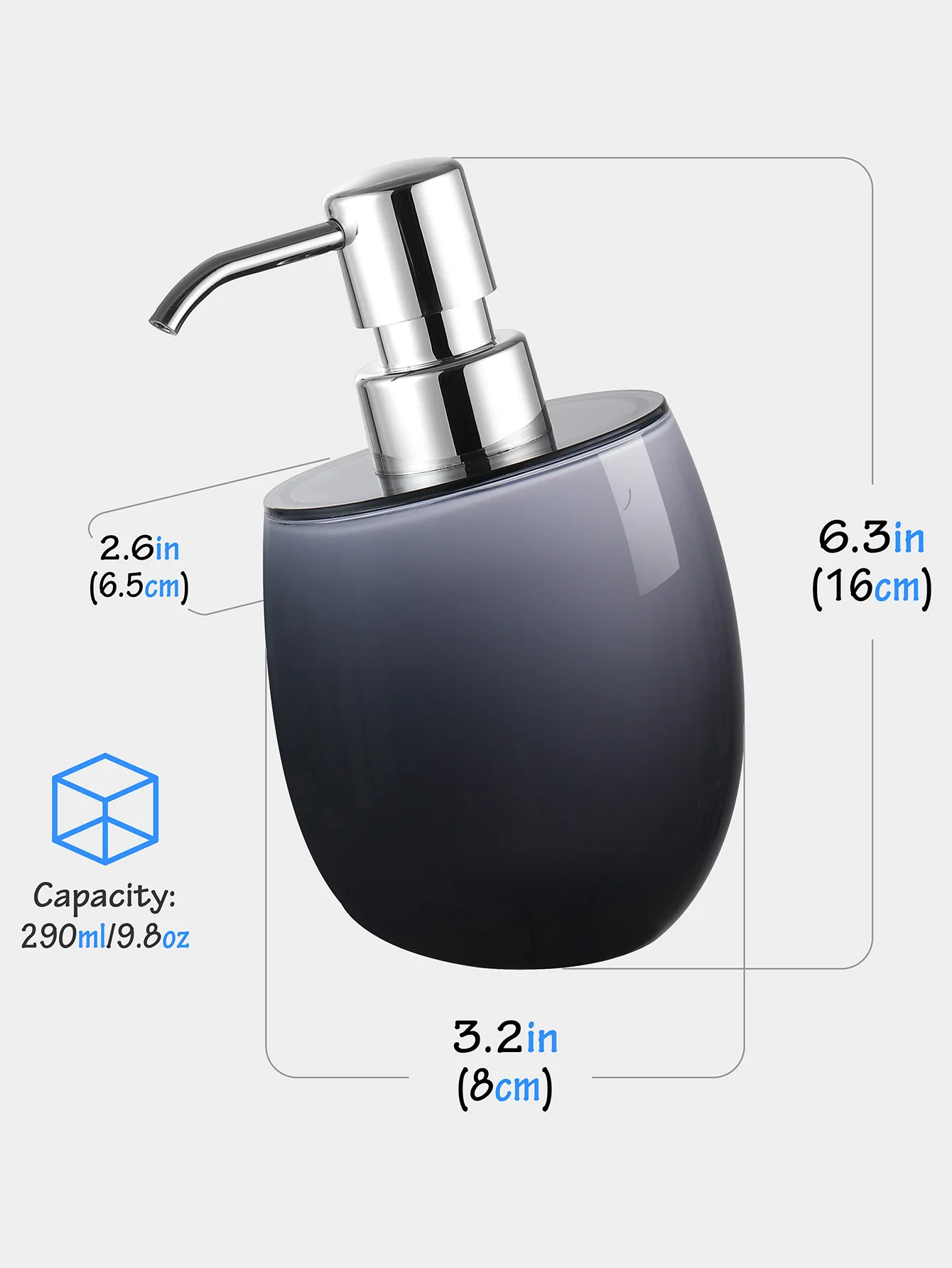Acrylic double layer thickened soap dispenser transparent lotion shampoo bottle bathroom soap dispenser
