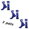 3Pairs/Lot New in ANTI SLIP Tapedesign Football Socks Mid Calf Non-Slip Soccer Sport Cycling Sports Mens Sock Women 6