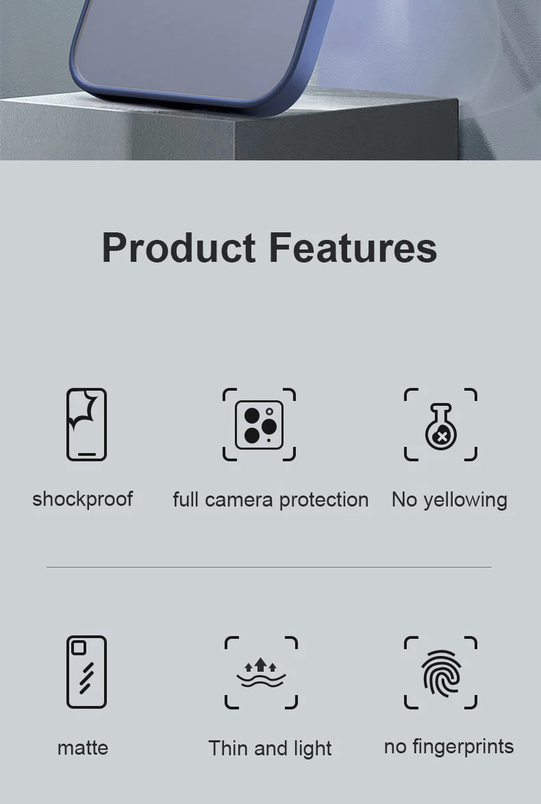 Capa de telemóvel mate antichoque para huawei e honor_voghion.com