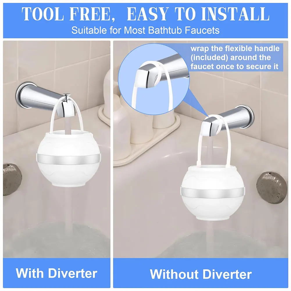 Bath Ball Filter BPA Free Bath Water Filter Remove Chlorine Improve Water Quality Bath Filter for Tub for Softer Smoother Skin 5