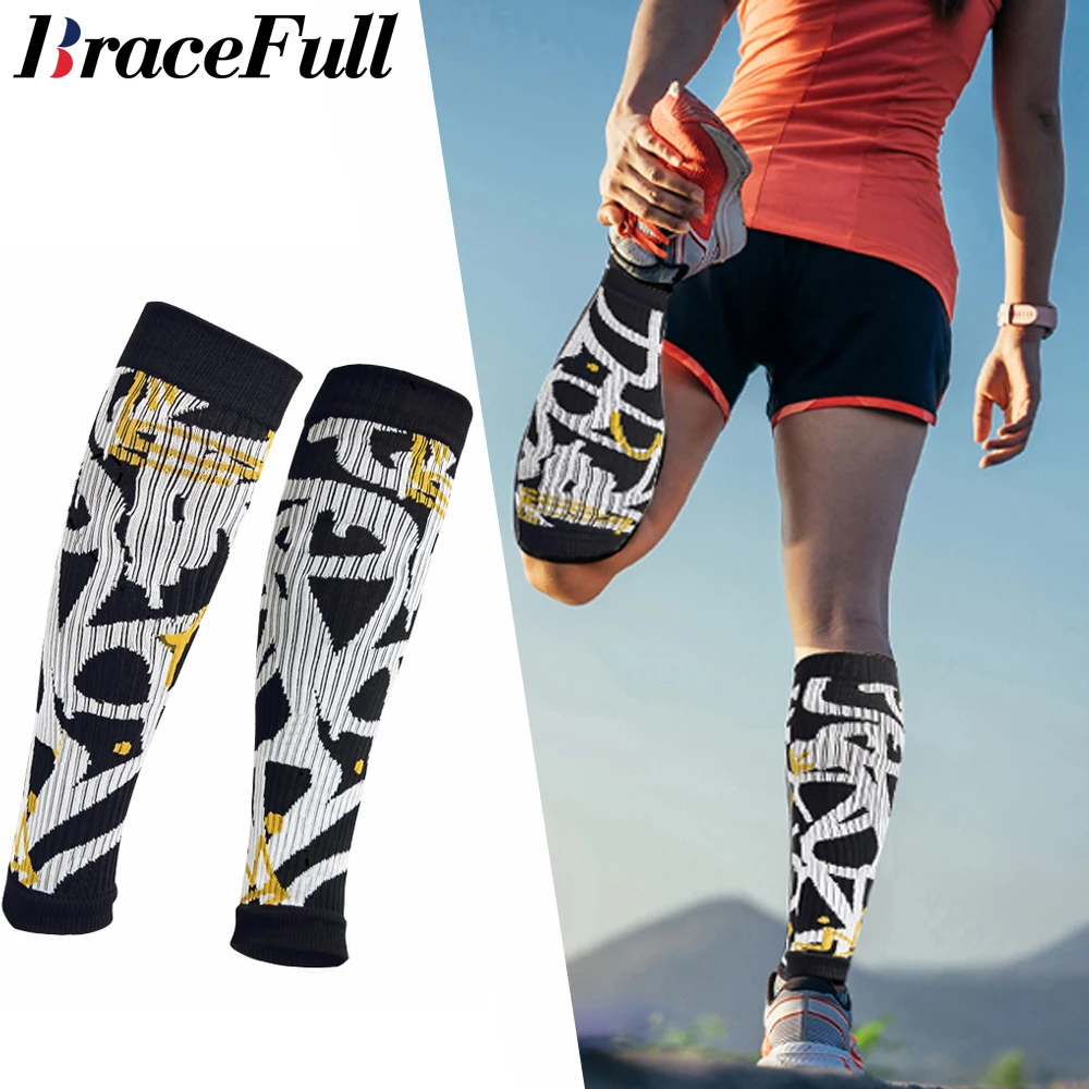 1Pair Leg Compression Sleeve Calf Support Sleeves Legs Pain Relief Comfortable and Secure Footless Socks for Fitness Running calf compression sleeves calf compression sleeve