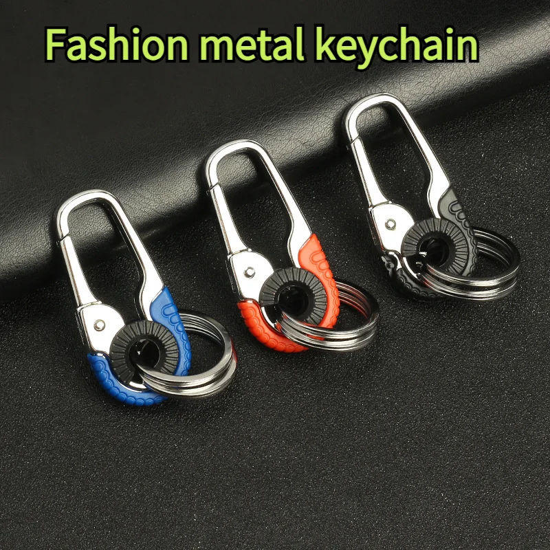 Metal Car Keychain for Men Camping Climbing Auto Accessories
