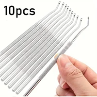 1/3/10pcs Stainless Steel Double Head Toenails Lifter, Ingrown Toenails Nail Lifter, Toe Nail Dirt Remover Tool, Pedicure Tools