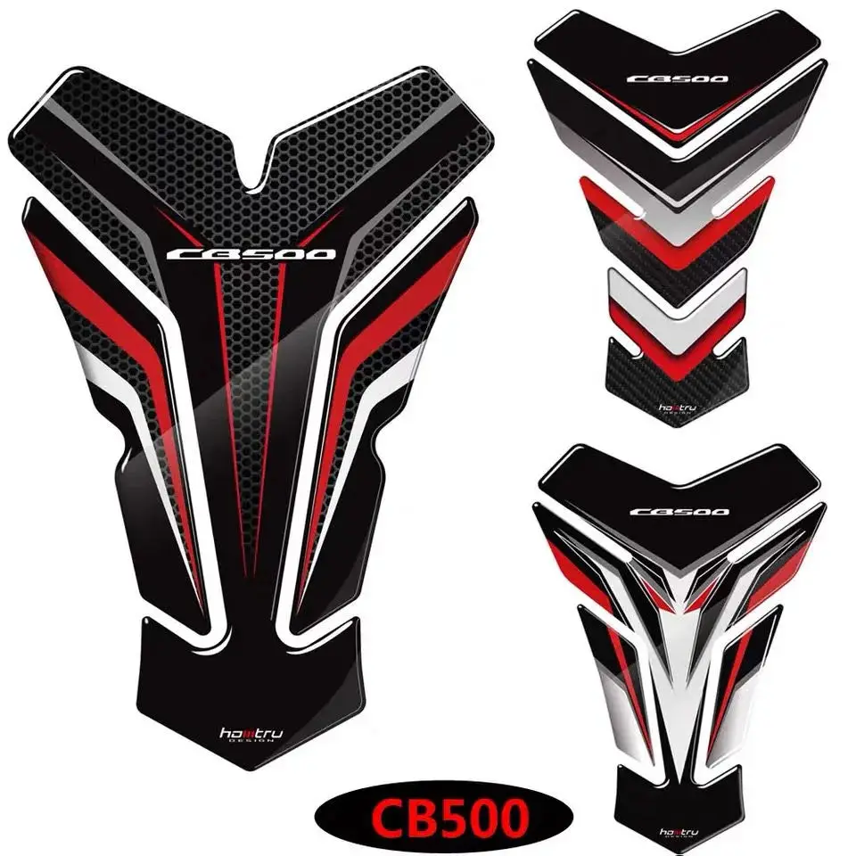 

Motorcycle Gel Fuel Oil Tank Pad Fish Bone Protector Racing Sticker Tank Cap Cover For Honda CB500 CB500X CB500F CB500R CB500XF