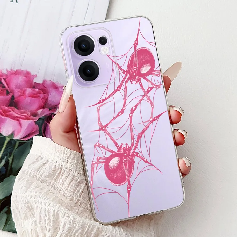 Stylish Floral Butterfly Transparent Silicone Case